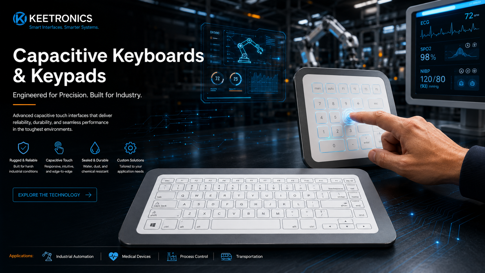 Capacitive Keyboard and Keypad Technology